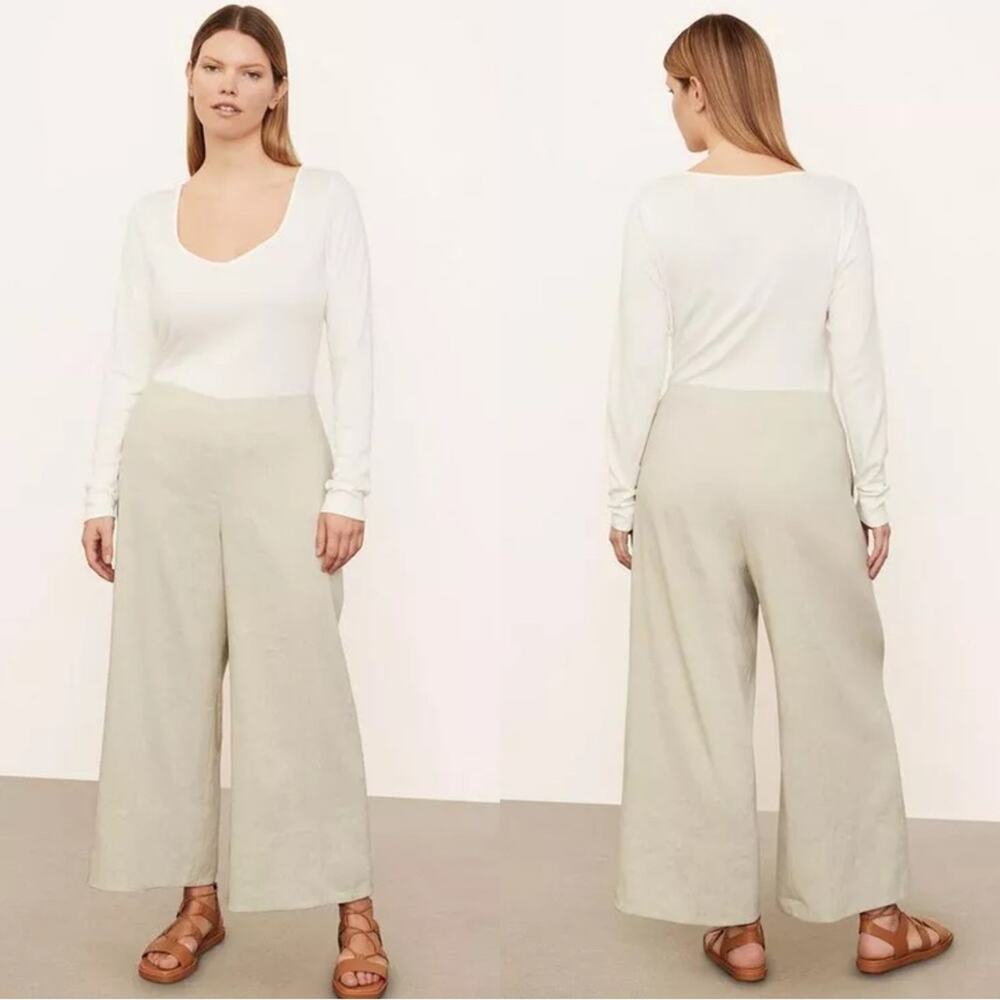 FINAL PRICE Vince Crop Wide Linen Pant